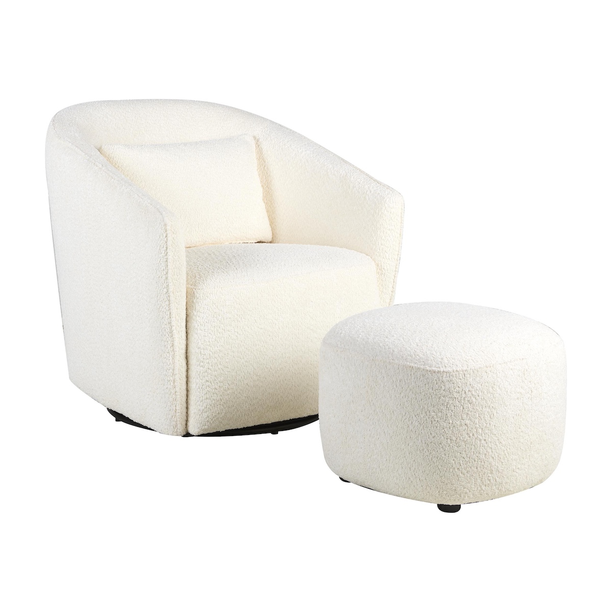 Fauteuil SWIVEL & GLIDING GOMI Quax cream