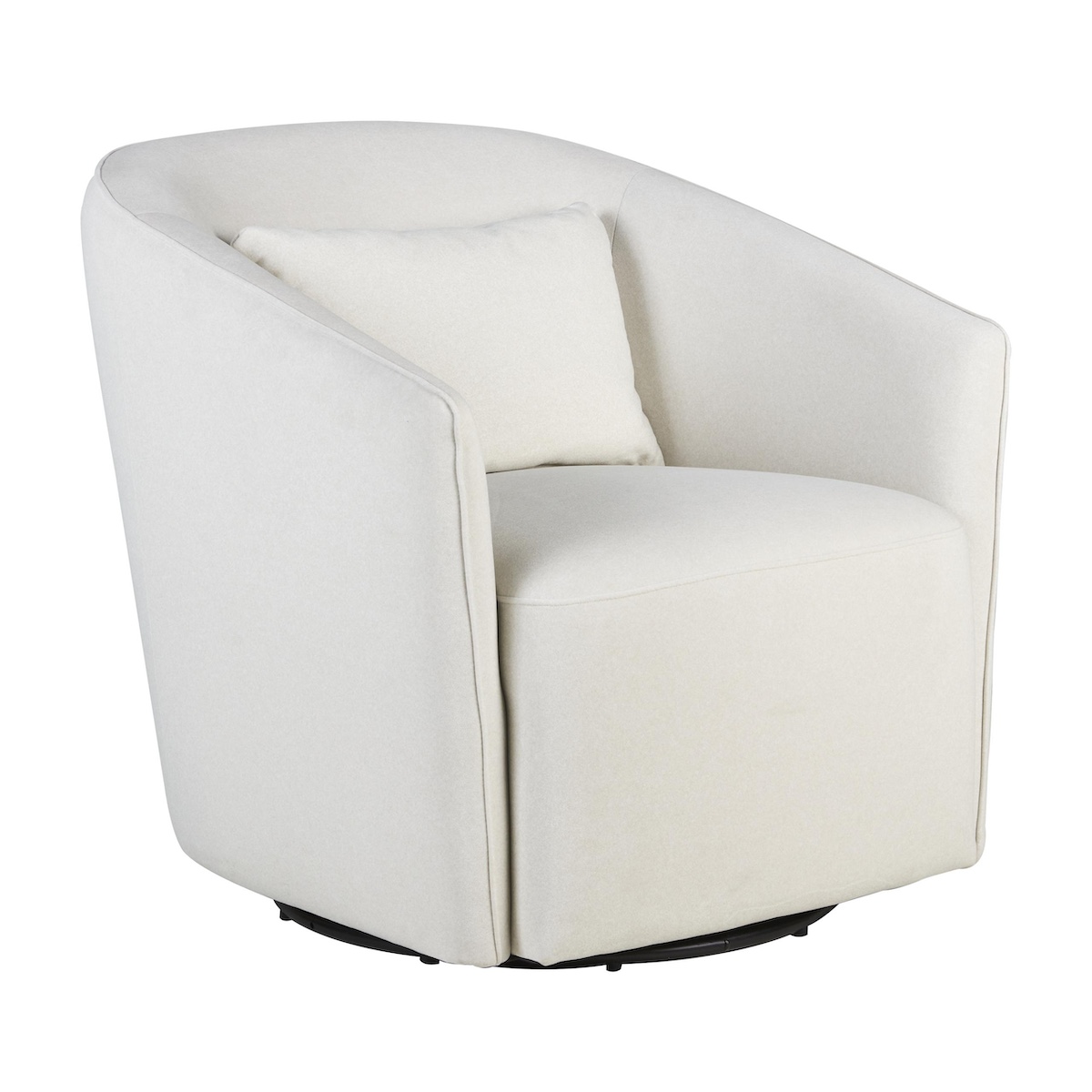 Fauteuil SWIVEL & GLIDING GOMI Quax mohair beige