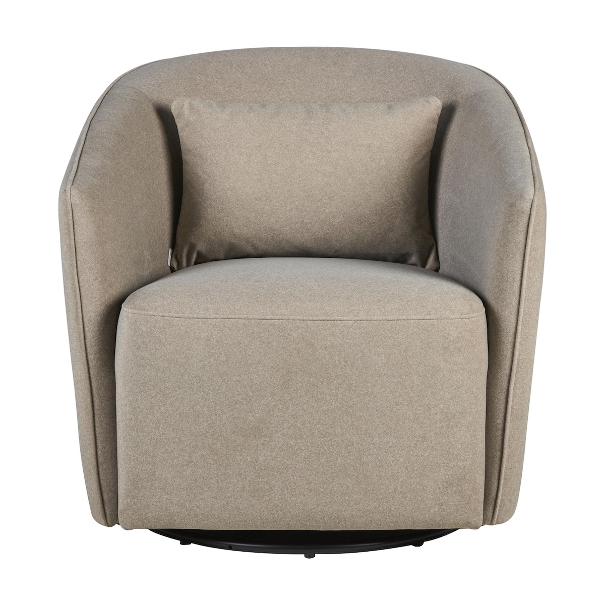 Fauteuil SWIVEL & GLIDING GOMI Quax mohair latte