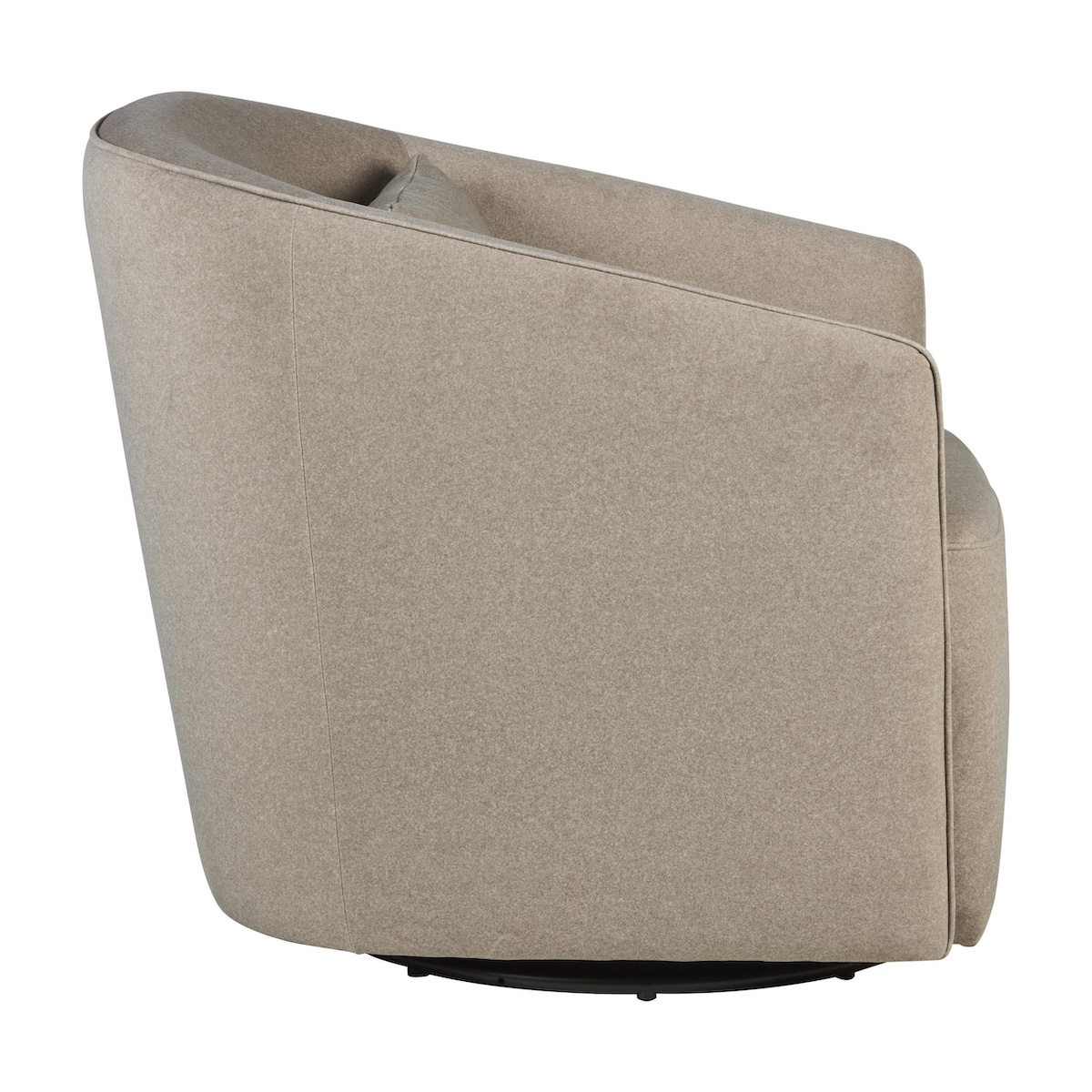 Fauteuil SWIVEL & GLIDING GOMI Quax mohair latte