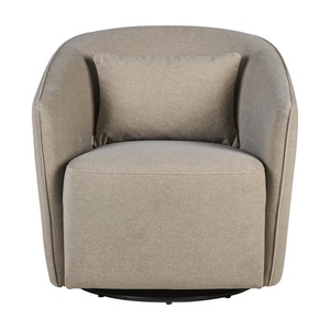 Fauteuil SWIVEL & GLIDING GOMI Quax mohair latte