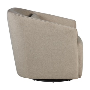 Fauteuil SWIVEL & GLIDING GOMI Quax mohair latte