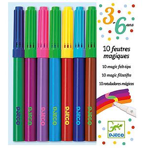 Feutres magiques-par 10 LES COULEURS POUR LES PETITS Djeco