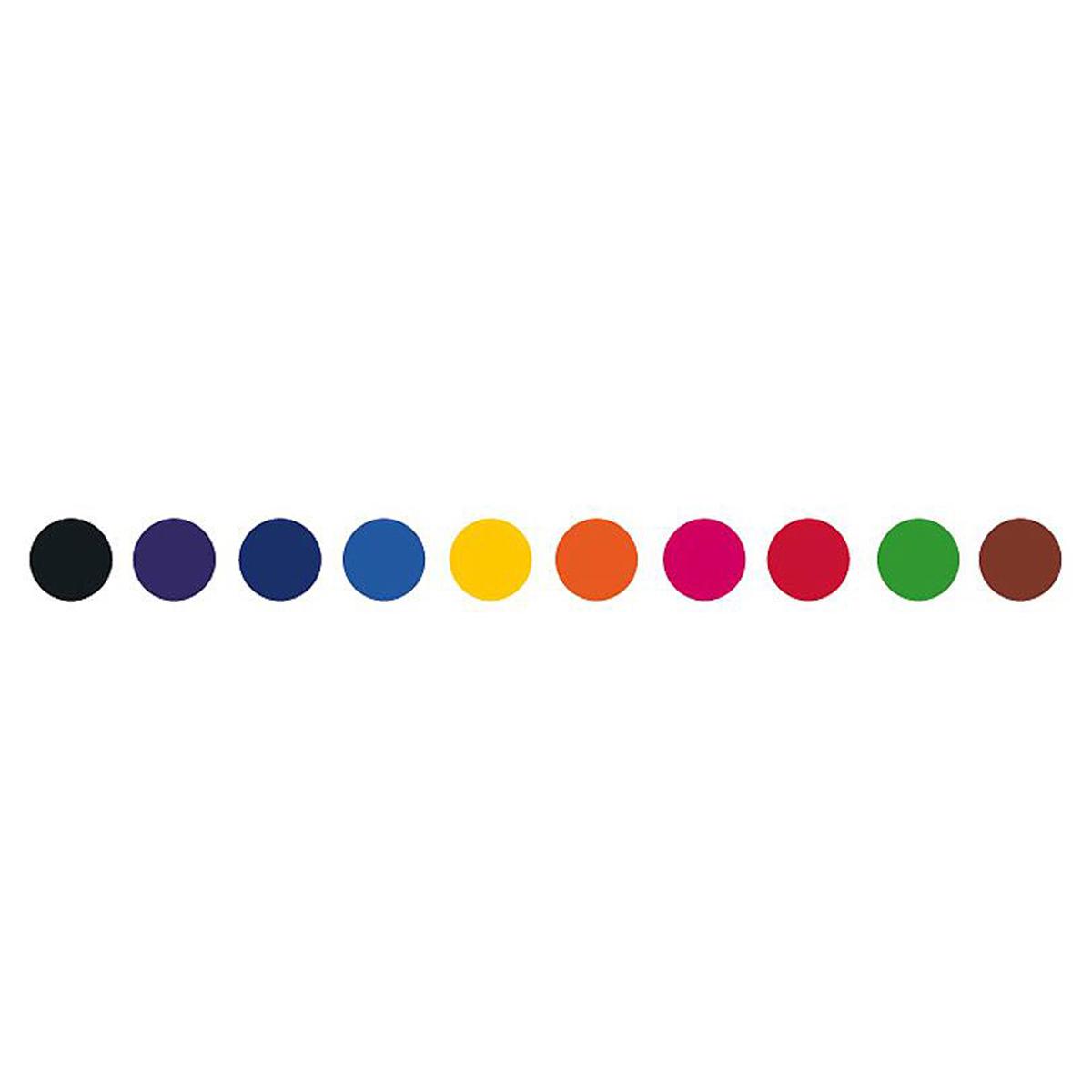 Feutres pinceaux classique-par 10 LES COULEURS POUR LES GRANDS Djeco