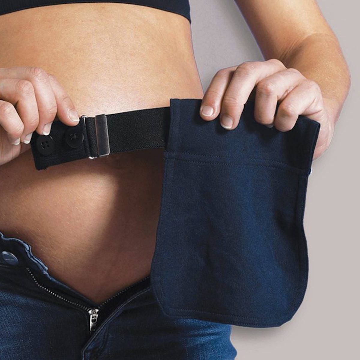 Flexibelt Extension de Ceinture Uni Carriwell Noir Marine Blanc