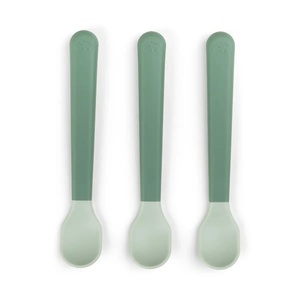 Foodie easy-grip baby spoon 3-pack Done by deer Green