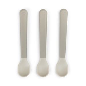 Foodie easy-grip baby spoon 3-pack Done by deer Sand