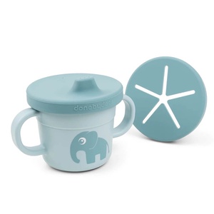 Foodie Snack & Trinkbecherset ELPHEE Done by Deer blau