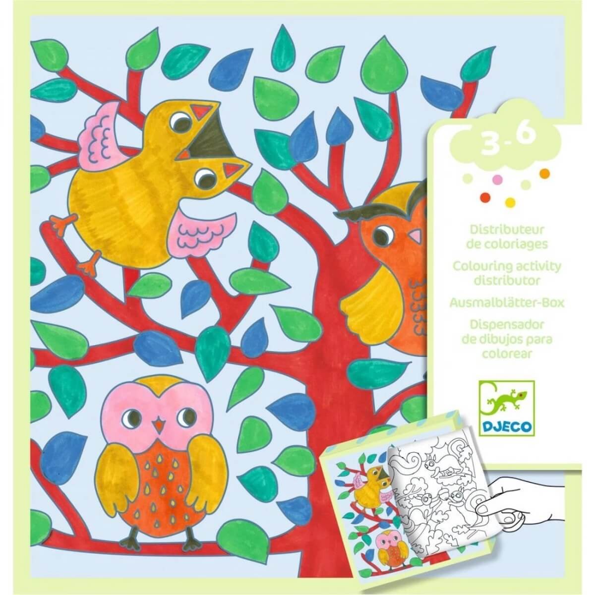 Forêt distributeur de coloriages Djeco