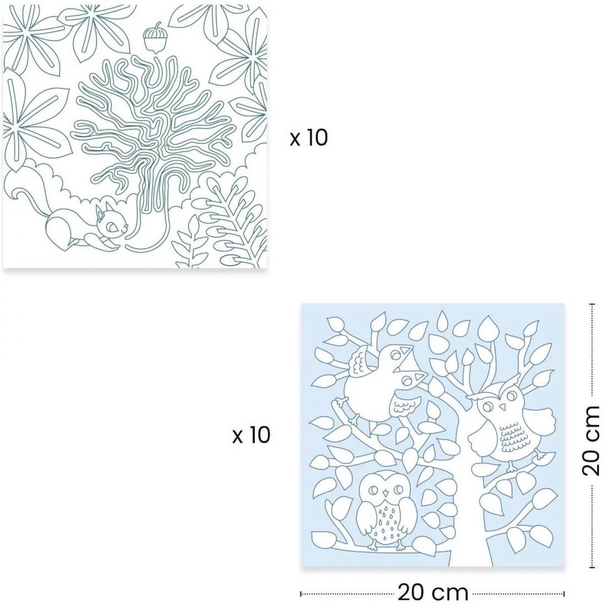 Forêt distributeur de coloriages Djeco