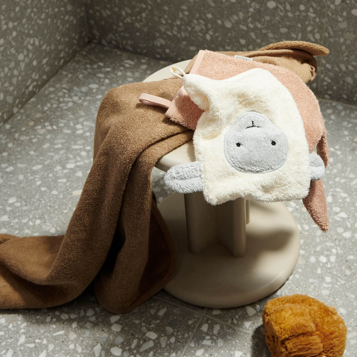 Gants de toilettes SYLVESTER Liewood pale tuscany mix