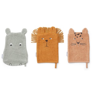 Gants de toilettes SYLVESTER Liewood Safari mix