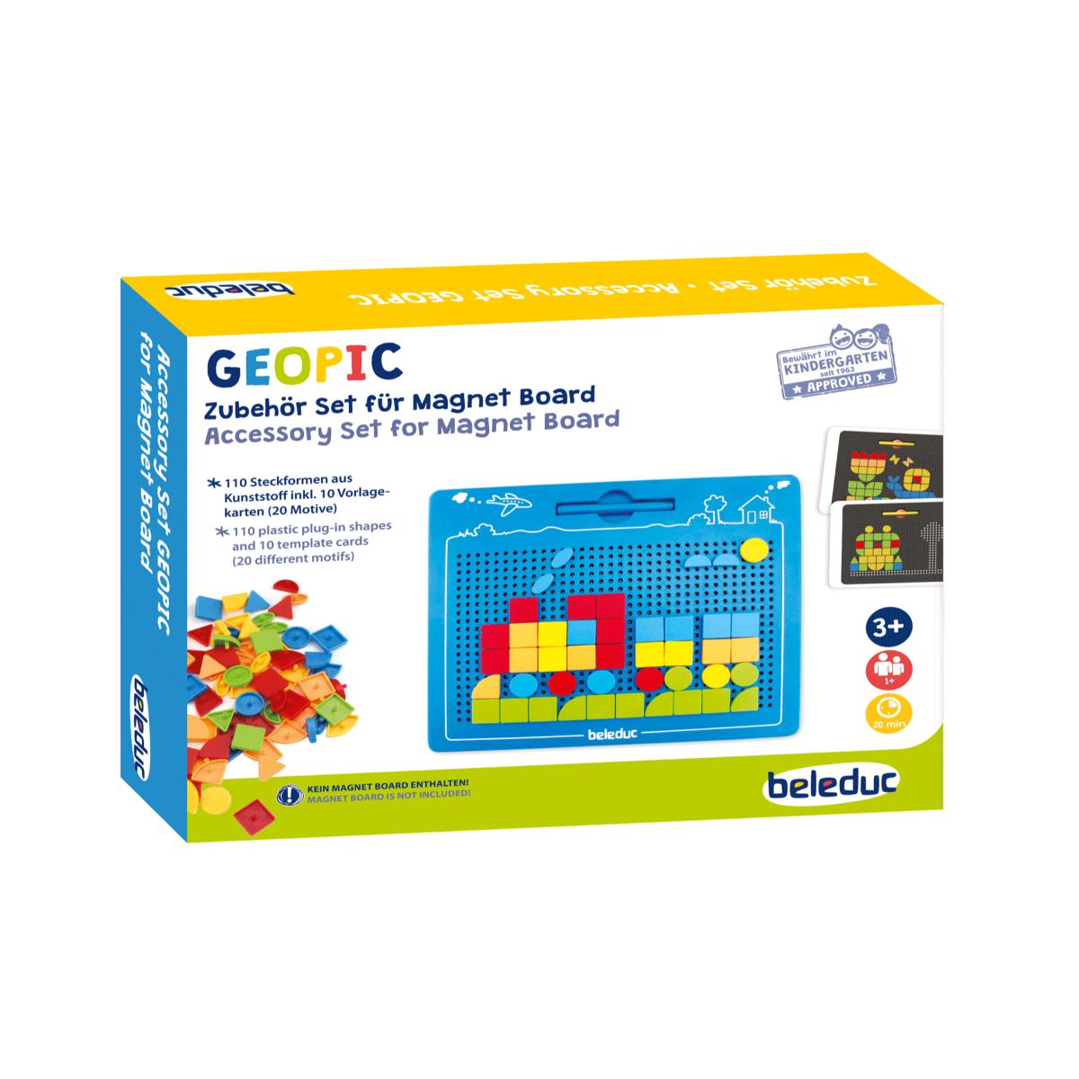 Geopic - Ensemble d'accessoires pour tableau magnétique Beleduc