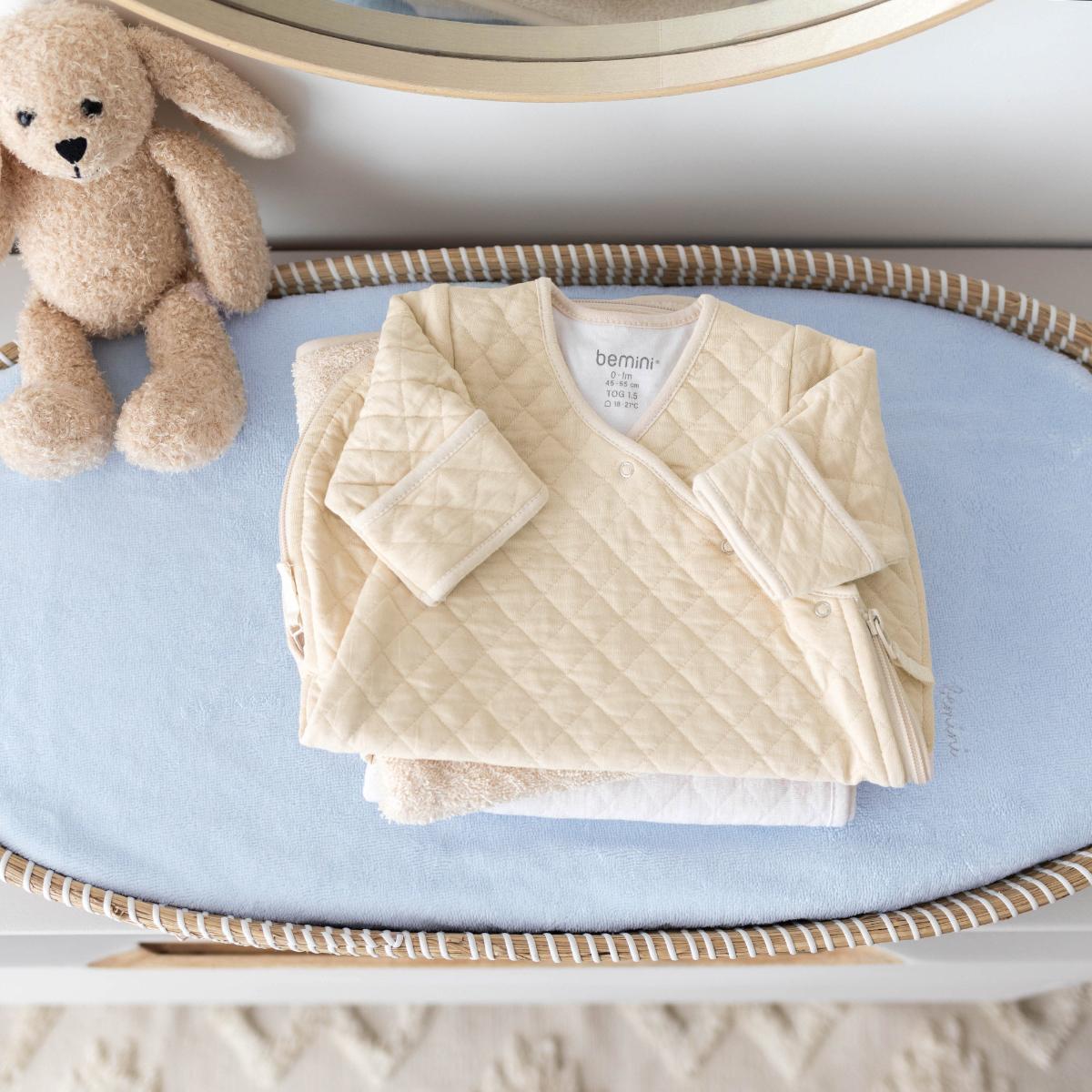 Gigoteuse 0-1m  MAGIC BAG Bemini Pady quilted jersey Cream