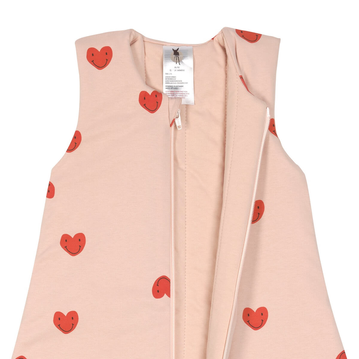 Gigoteuse 0-2M HEART Laessig peach rose