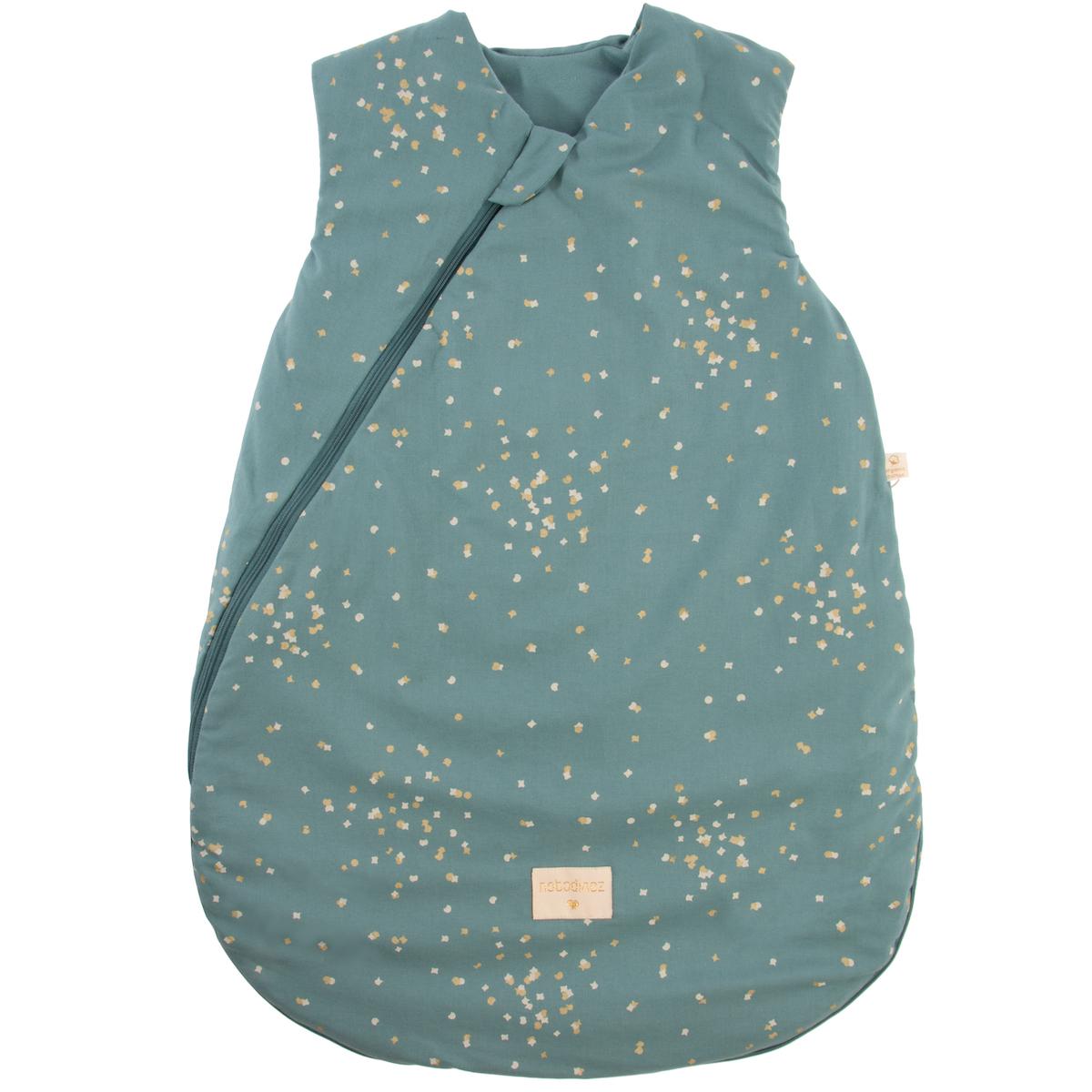 Gigoteuse 0-6M COCOON ELEMENTS Nobodinoz gold confetti-magic green