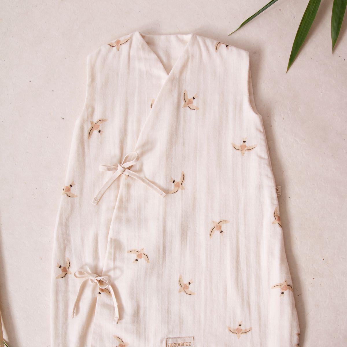 Gigoteuse 0-6m DREAMY Nobodinoz nude haiku birds-natural 