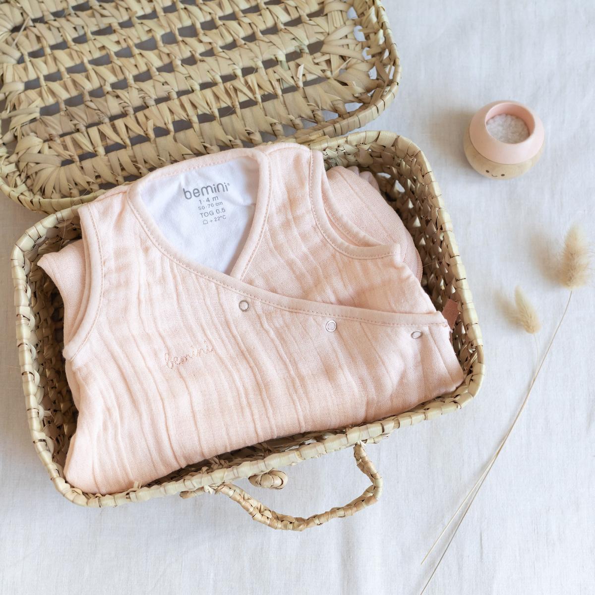 Gigoteuse 1-4m  MAGIC BAG Bemini swaddle Rosa