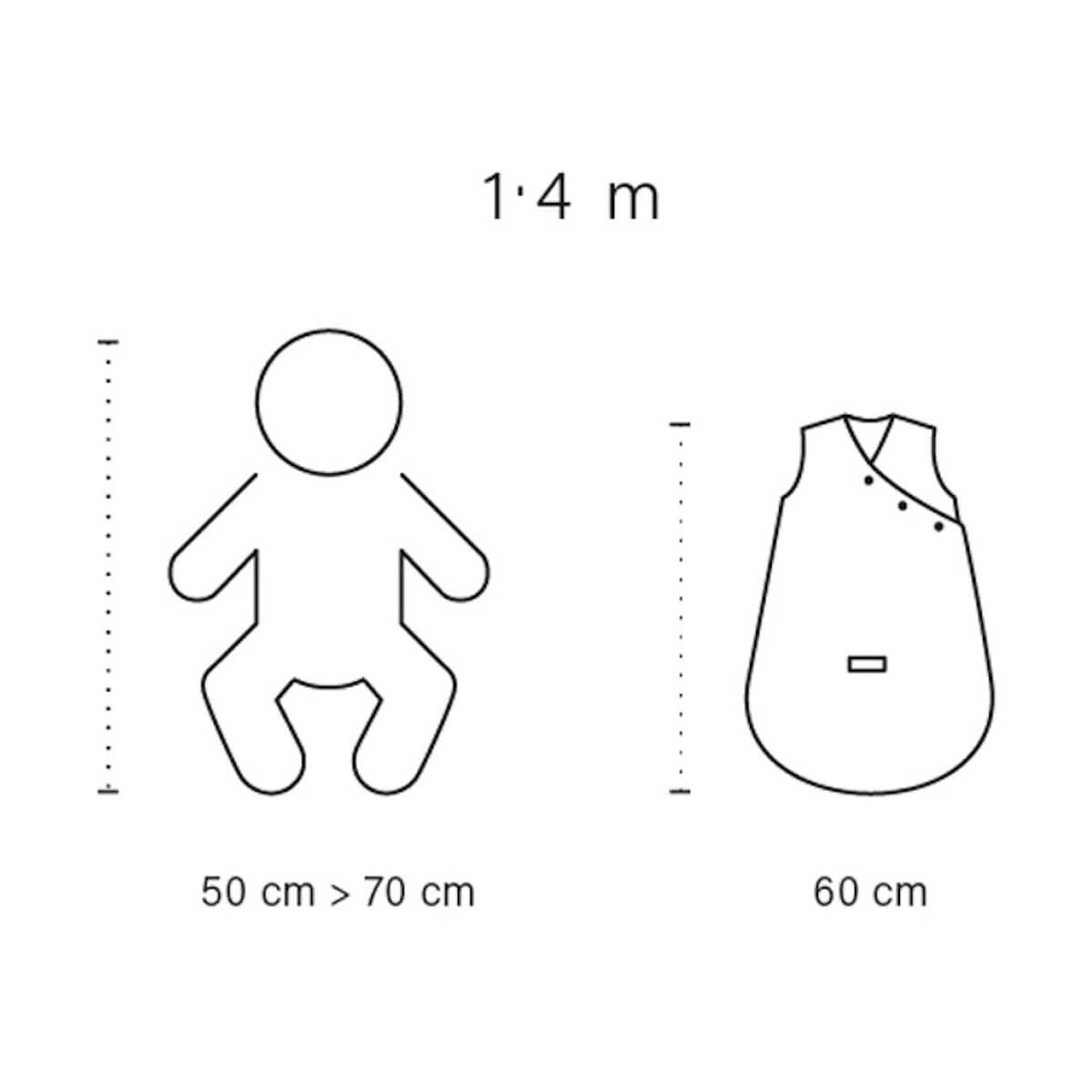 Gigoteuse 1-4M MAGIC BAG Bemini Tetra Jersey-pudding