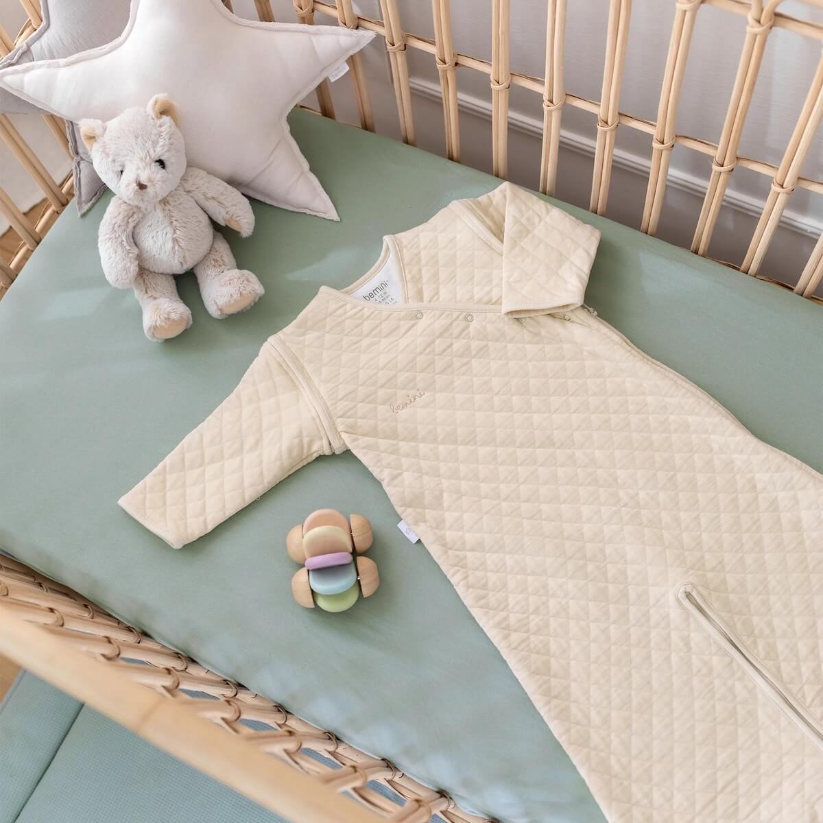 Gigoteuse 4-12M MAGIC BAG Bemini jersey quilted-cream