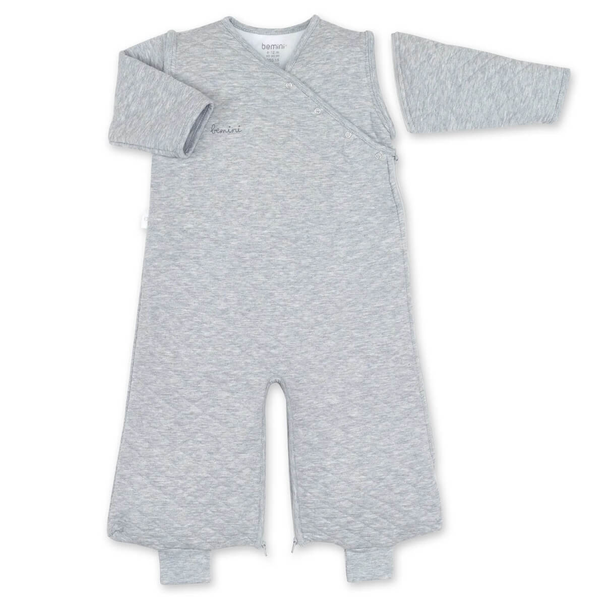 Gigoteuse 4-12M MAGIC BAG Bemini jersey quilted-mix grey