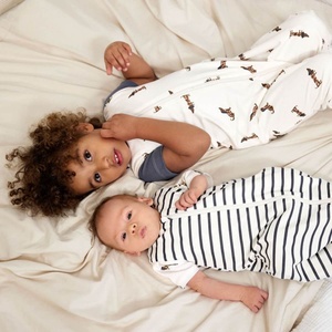 Gigoteuse 7-12M Laessig Jersey Striped lait marine