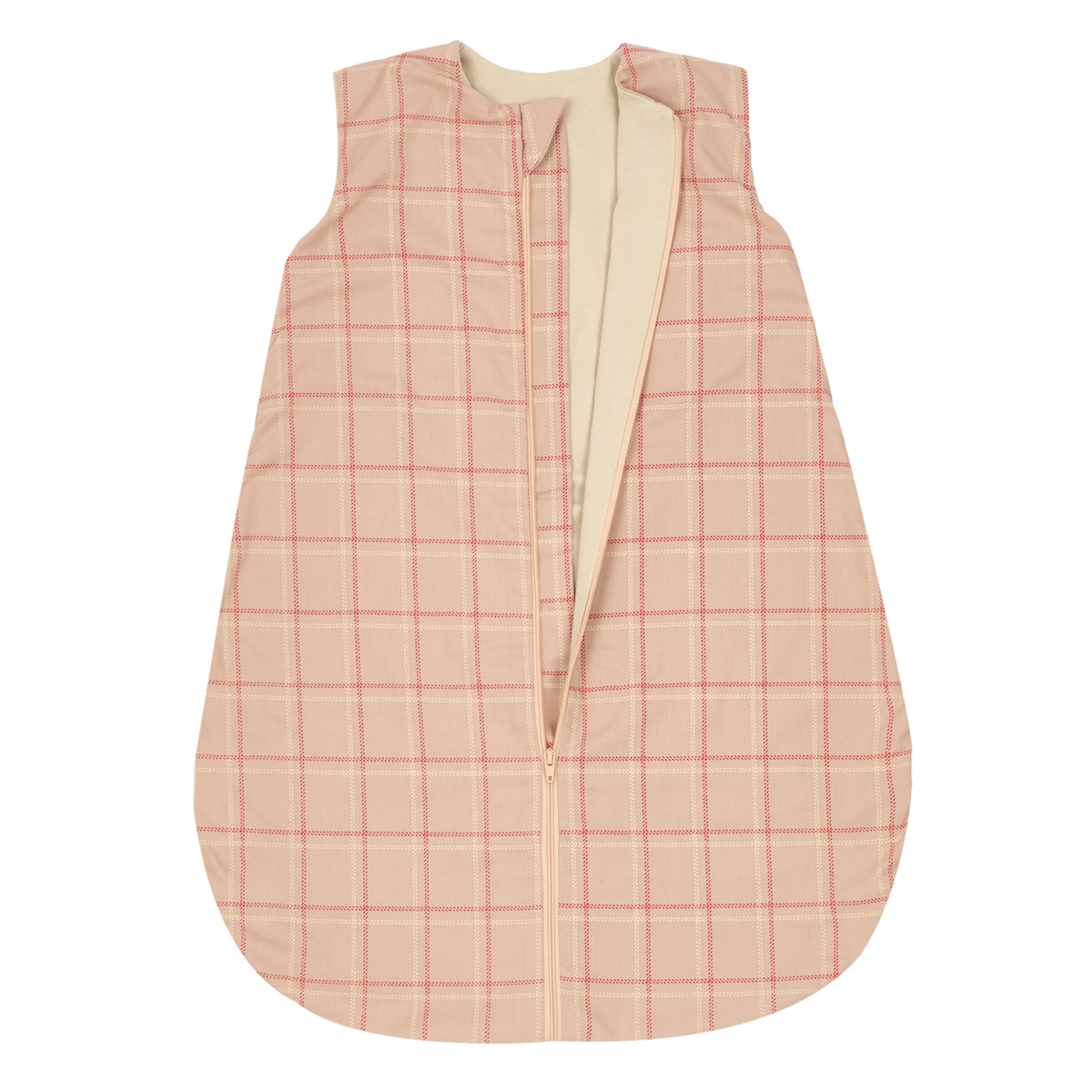 Gigoteuse légère 0-6m STORIES Édition limitée Nobodinoz pink red checks
