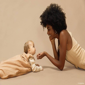 Gigoteuse mi-saison 0-6m COCOON STORIES Nobodinoz blush little cherries