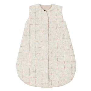 Gigoteuse mi-saison FRENCH LINEN 6-18m Nobodinoz carmine grid