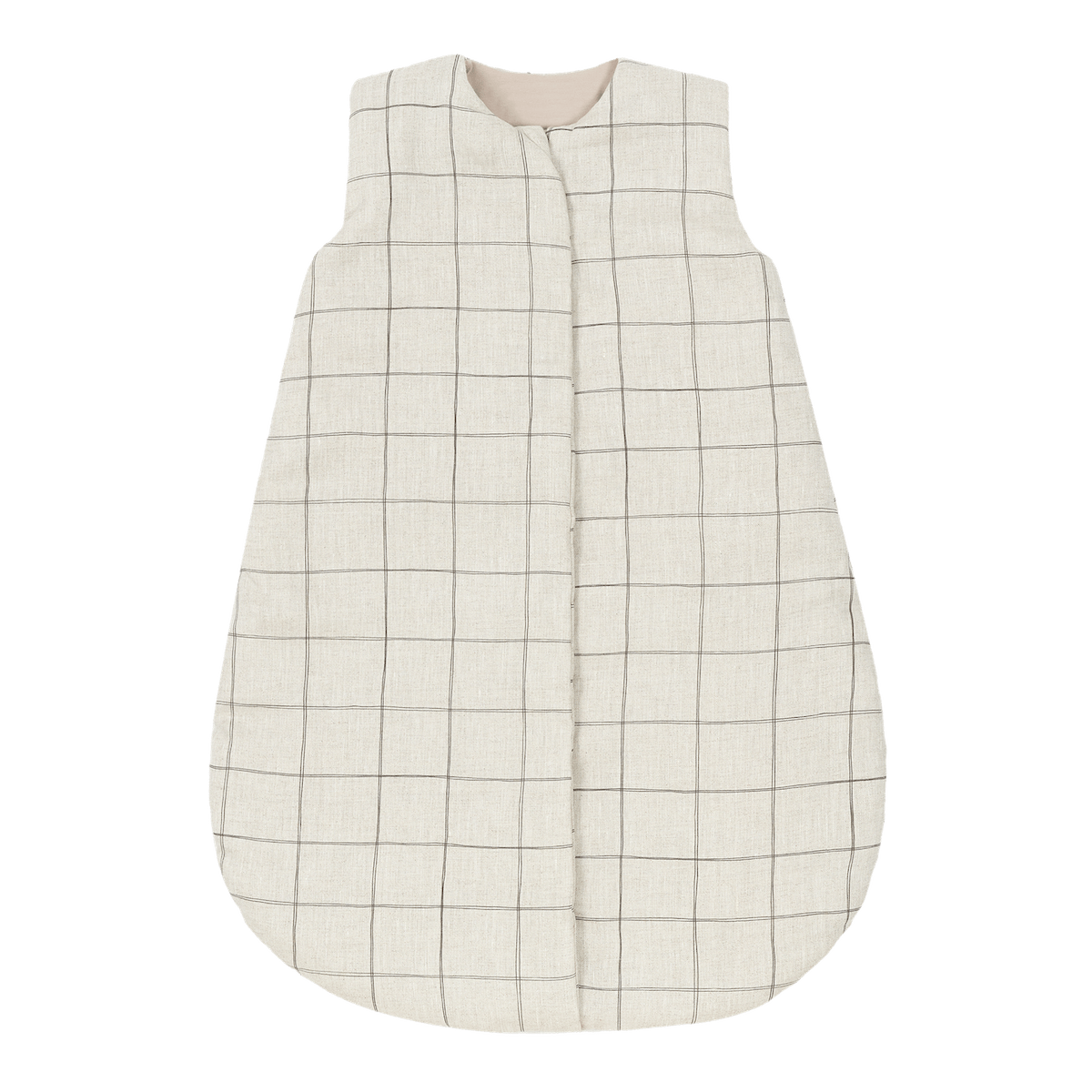 Gigoteuse mi-saison FRENCH LINEN 6-18m Nobodinoz charcoal grid