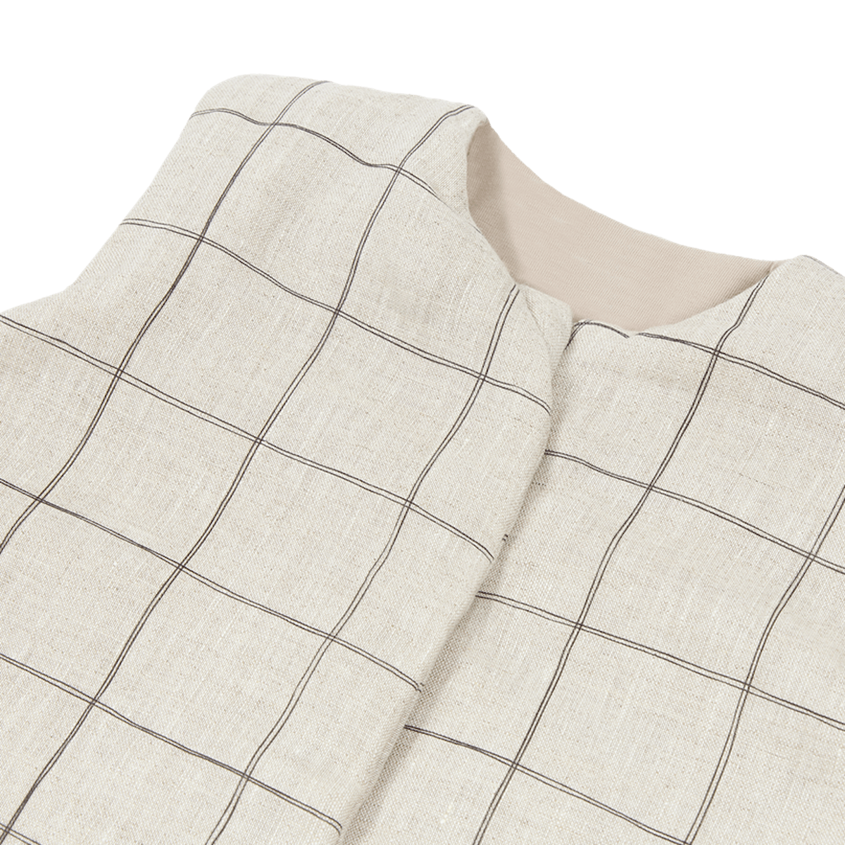 Gigoteuse mi-saison FRENCH LINEN 6-18m Nobodinoz charcoal grid