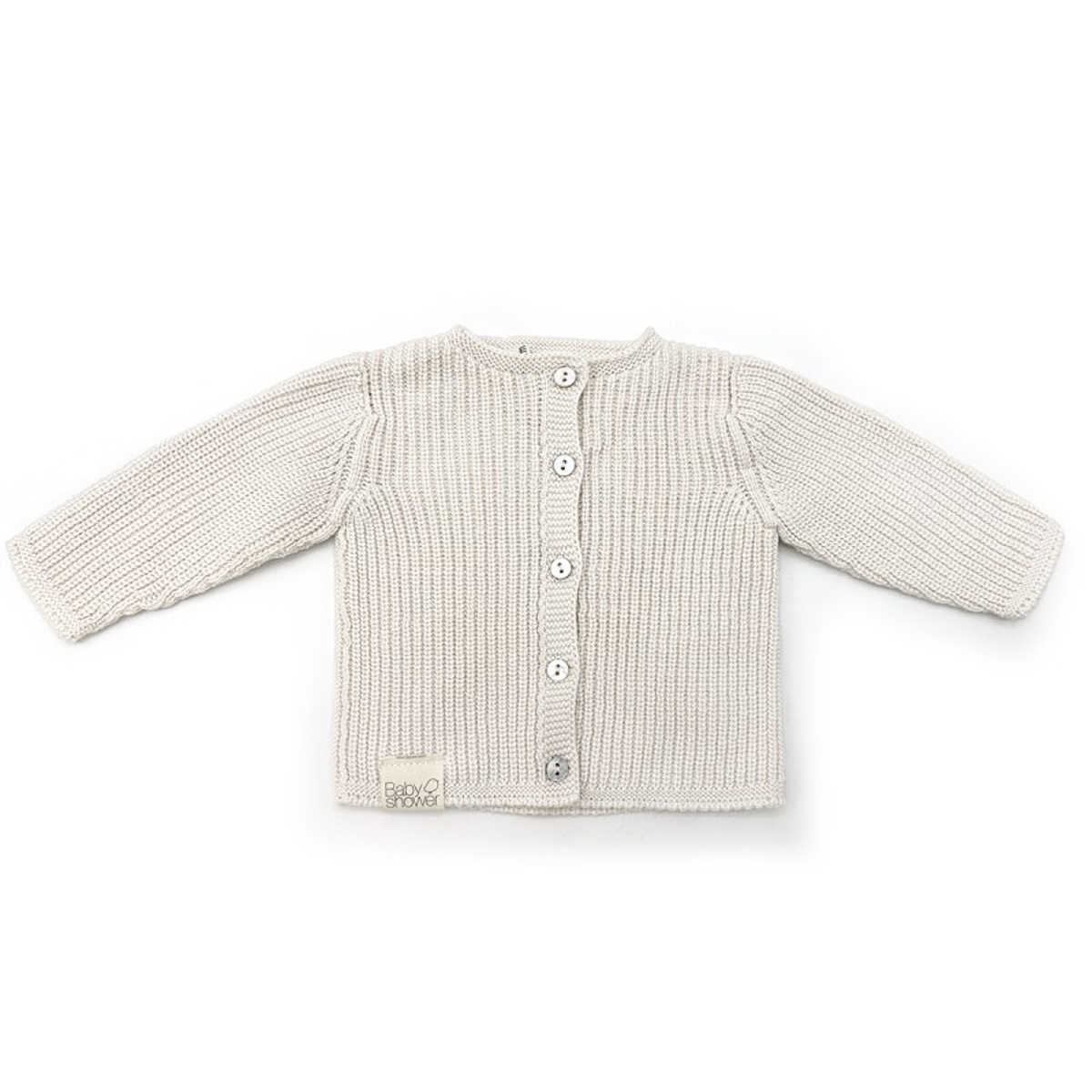 GILET BÉBÉ CANALÉ 1m ivory powder Babyshower