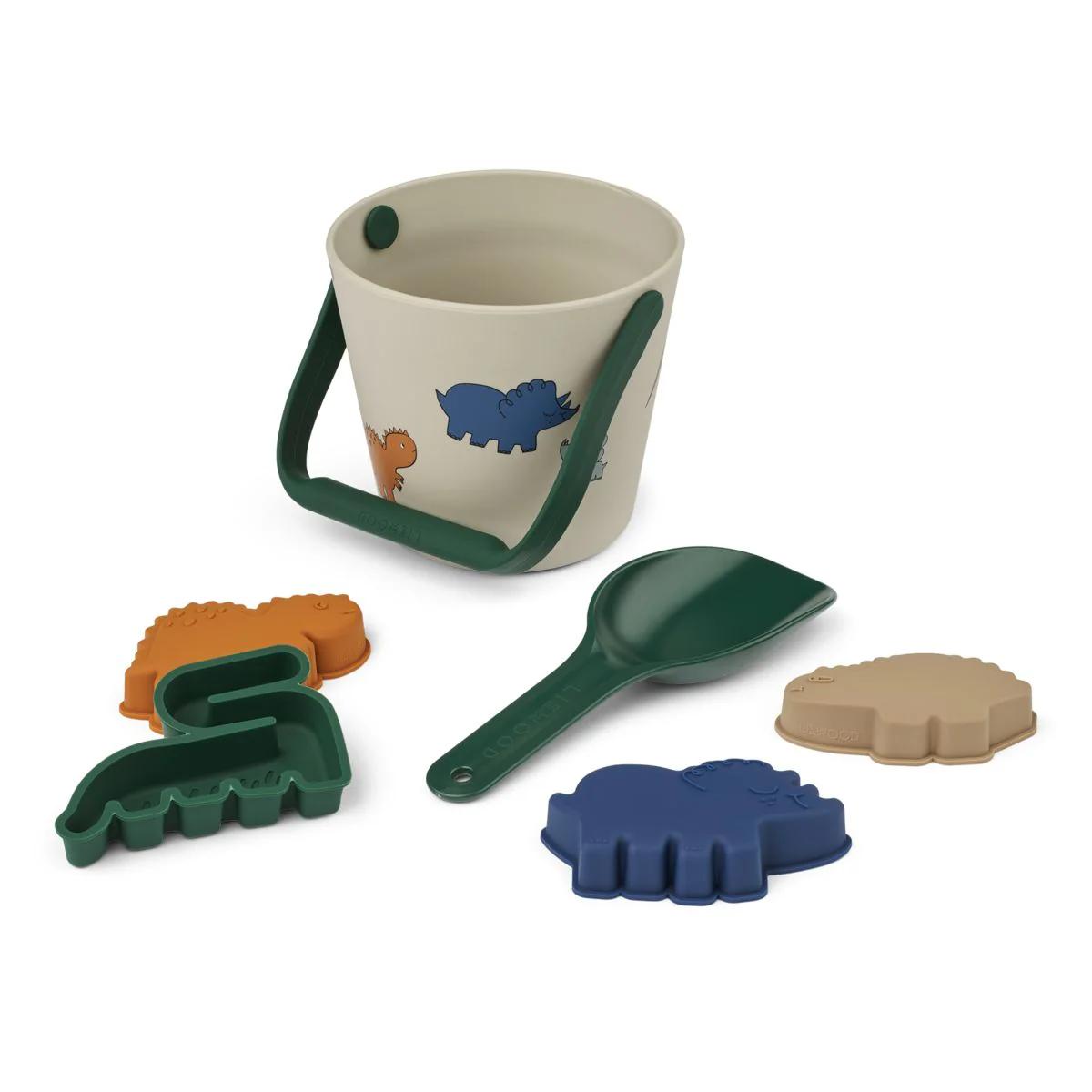 Gilma Dino Beach Set Liewood Dinosaurs / Mist