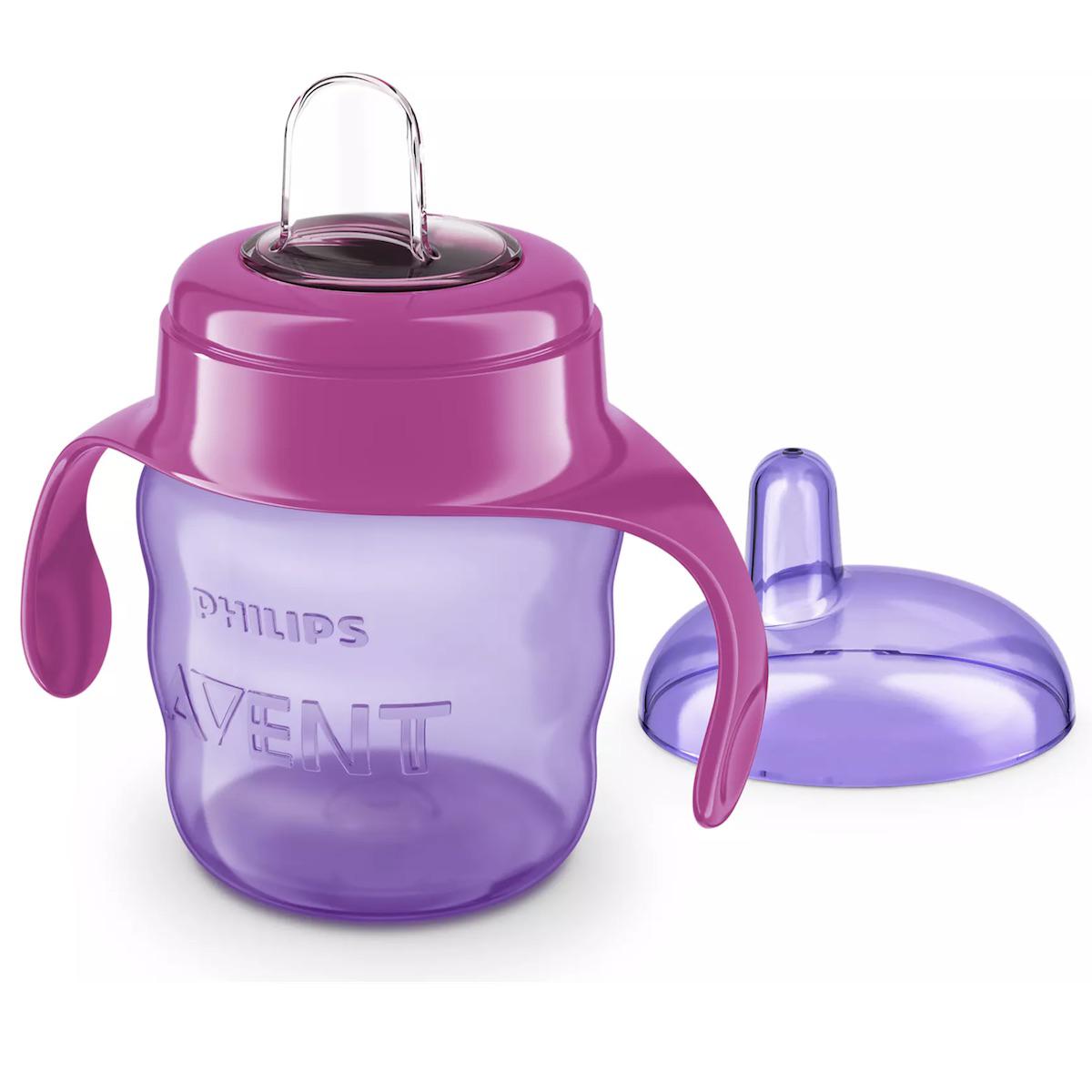 Gobelet anti-fuite 200ml Avent rose