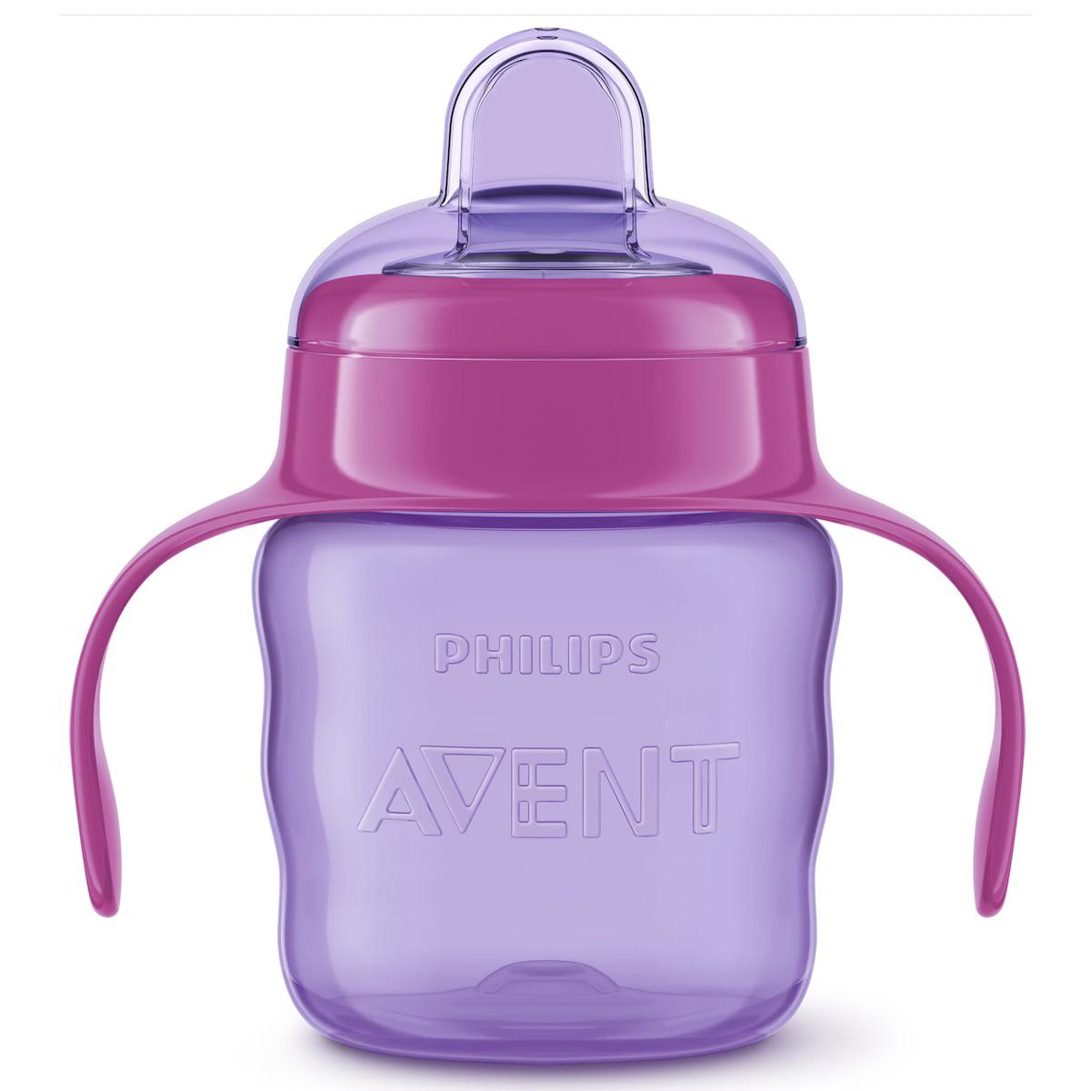 Gobelet anti-fuite 200ml Avent rose
