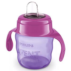 Gobelet anti-fuite 200ml Avent rose