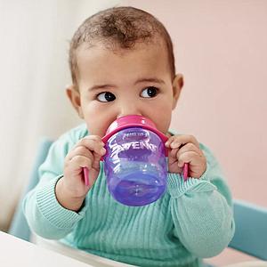 Gobelet anti-fuite 200ml Avent rose