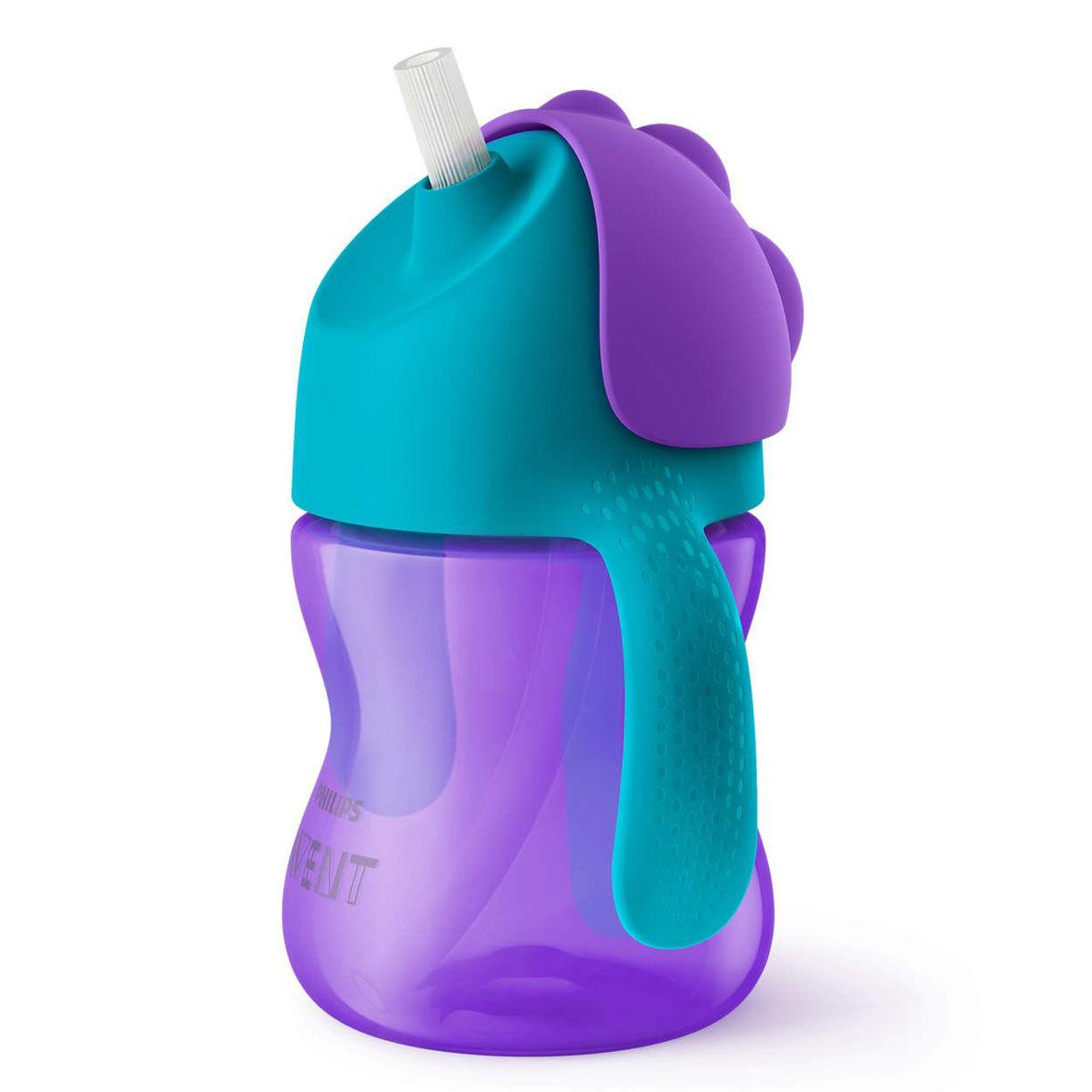 Gobelet-paille 200ml GIRL Avent mauve