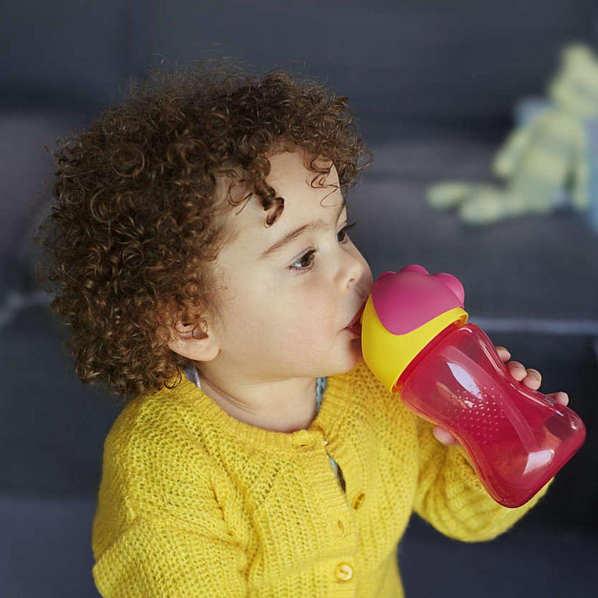 Gobelet-paille 300ml GIRL Avent rose