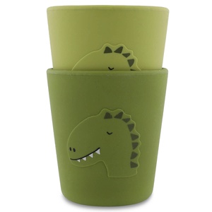 Gobelet silicone 2pcs MR. DINOTrixie