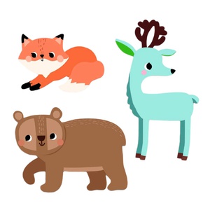 Gommettes Et Stickers Animaux de la forêt Djeco