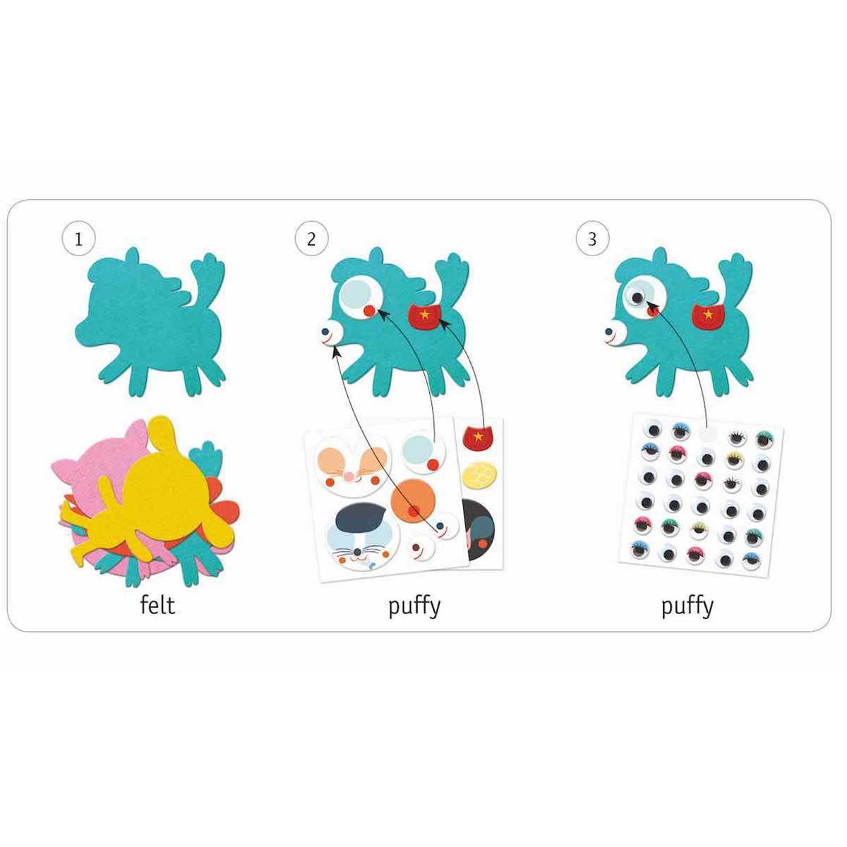 Gommettes J'AIME LES ANIMAUX Djeco