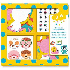 Gommettes J'AIME LES ANIMAUX Djeco