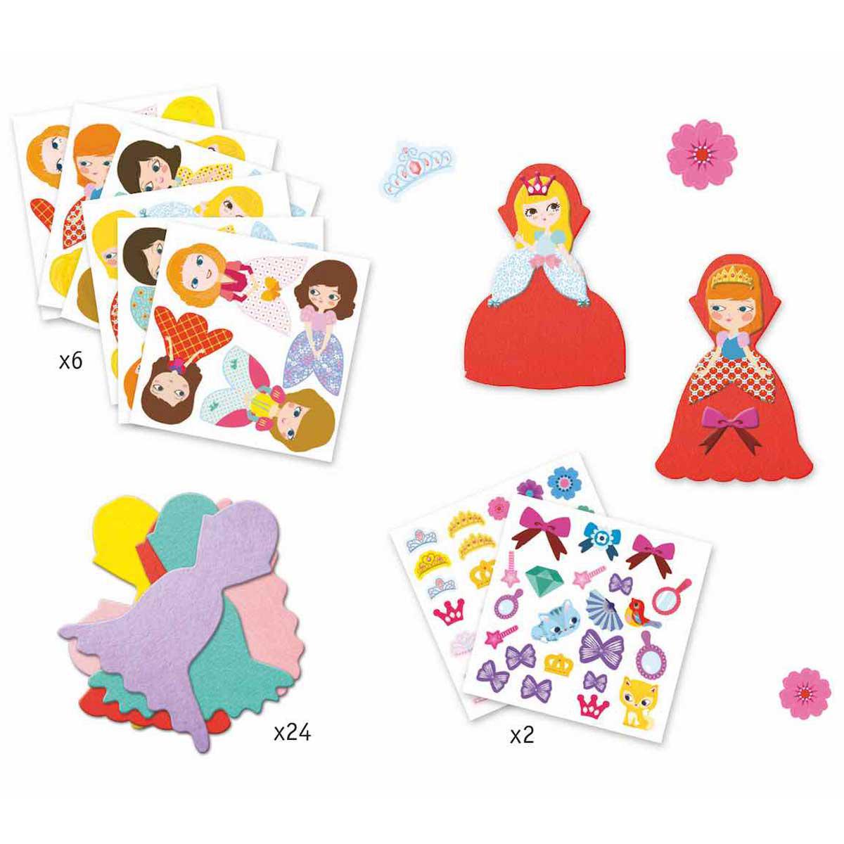 Gommettes J'AIME LES PRINCESSES Djeco