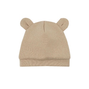 Gorro bebé TEDDY 38-40cm Wooly Organic canalé light brown