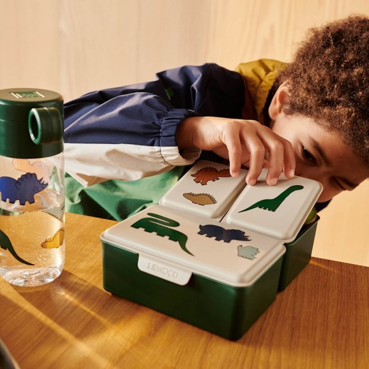 Gourde 350ml CLEMENCE Liewood Dinosaurs-Mist