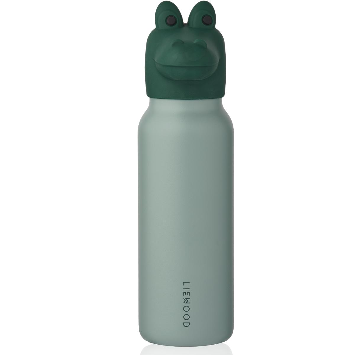 Gourde 350ml FALK Crocodile Liewood peppermint garden green