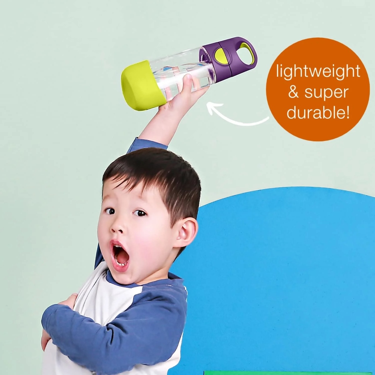 Gourde avec paille 450ml TRITAN b.box emerald forest