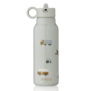 Gourde enfant 350ml FALK Liewood Vehicles dove blue mix