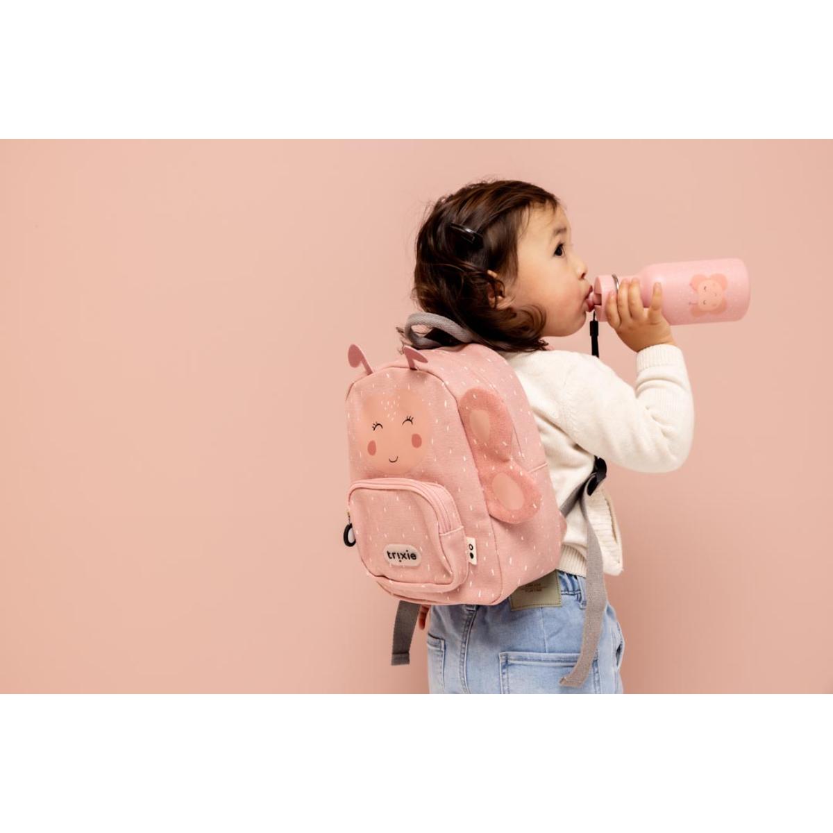 Gourde enfant 350ml Mrs. BUTTERFLY Trixie rose